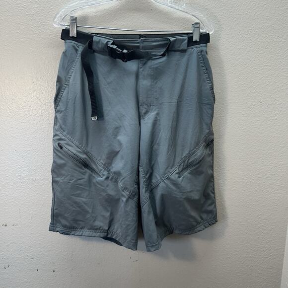 Zoic Mens Size L Stretch 11" Ether Bicycle Cycling Cargo Shorts built-in Liner - Picture 1 of 4